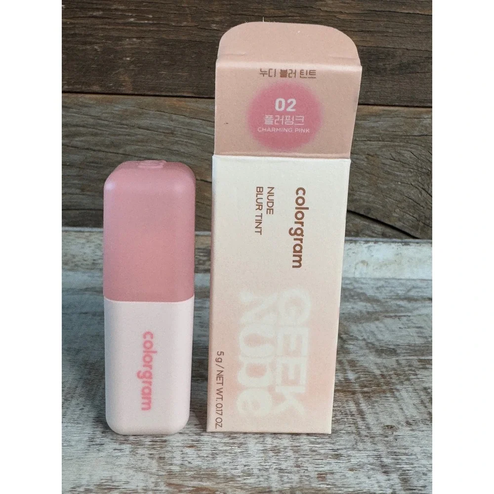 Colorgram Nude Blur Tint 02 Geek Nude Charming Pink K-Beauty NIB MSRP $14